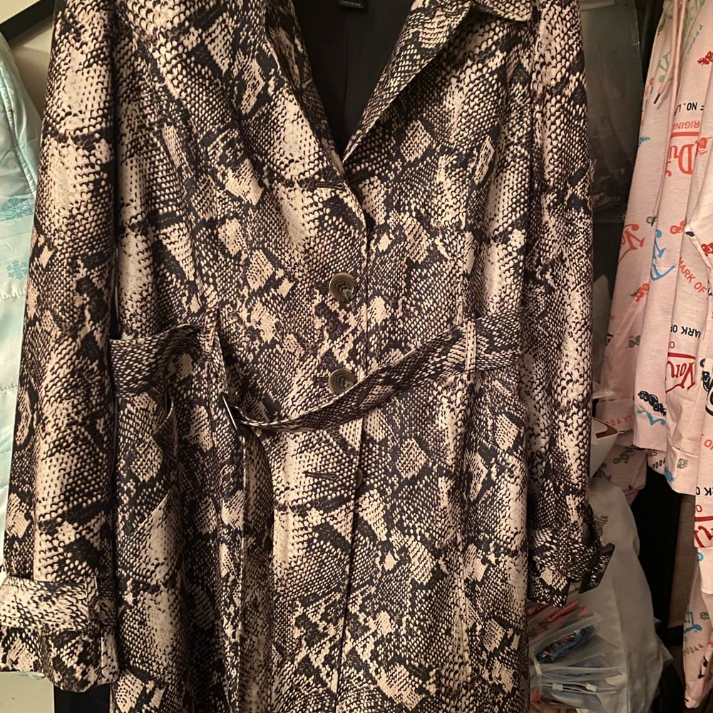 I.N.C Python Rain coat